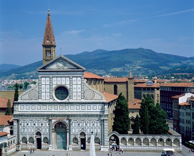 Veduta di Santa Maria Novella, c.1450-70 da Leon Battista Alberti